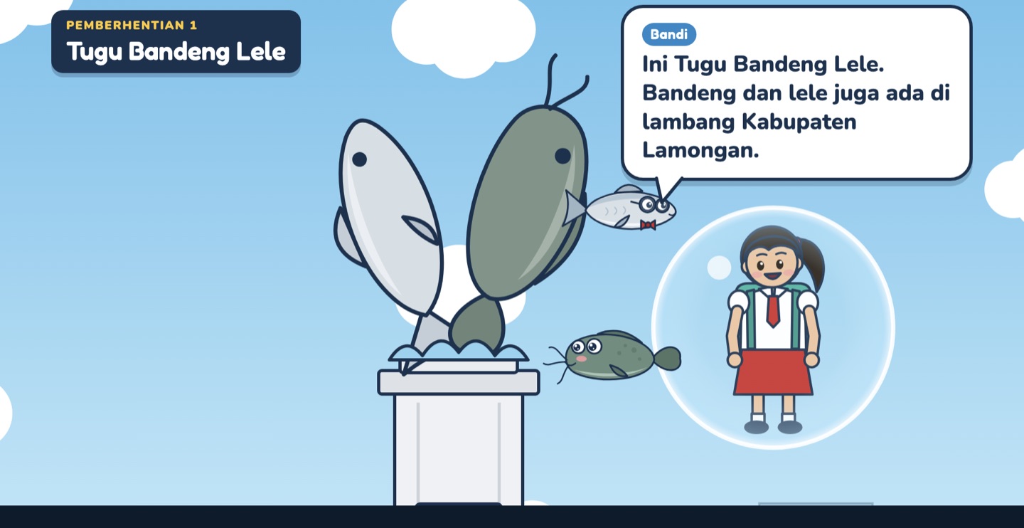 Bandi & Lela Keliling Lamongan — Coded 2D Animation