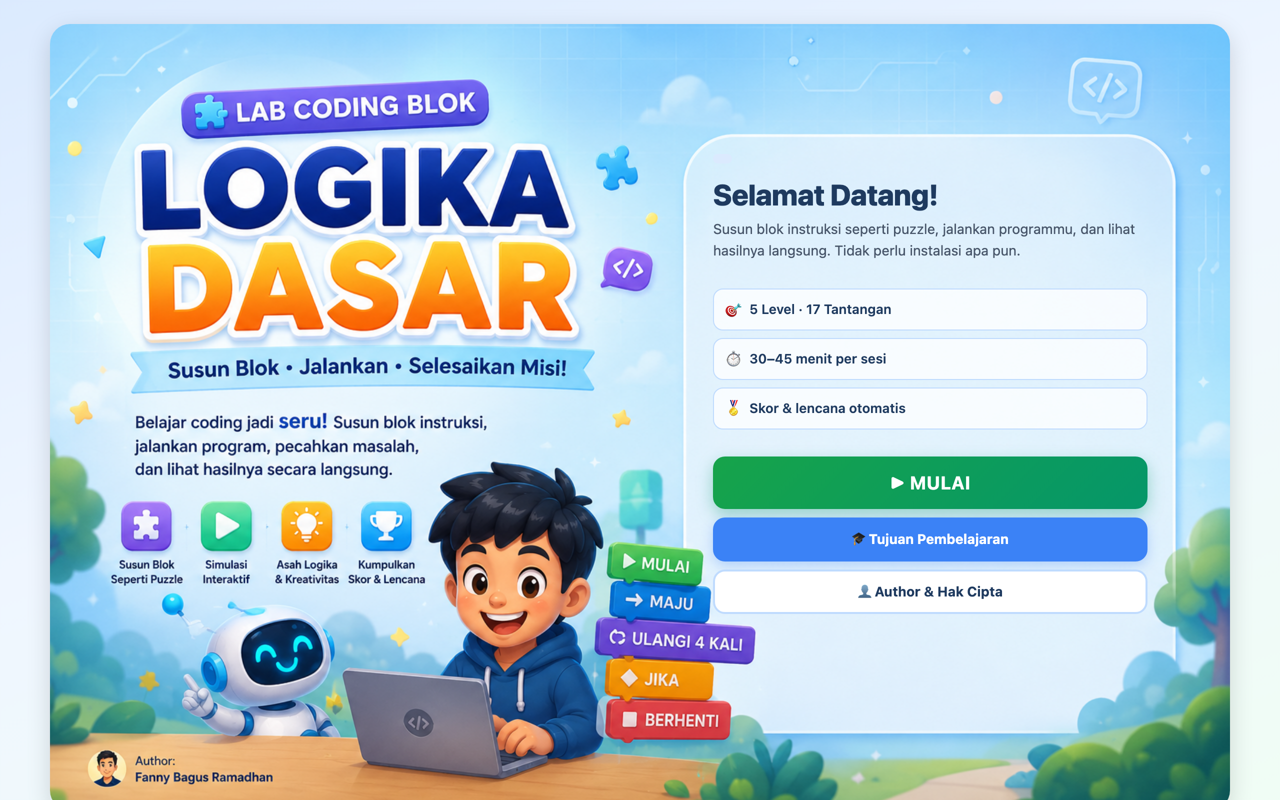 Lab Coding Blok — Basic Logic Lab
