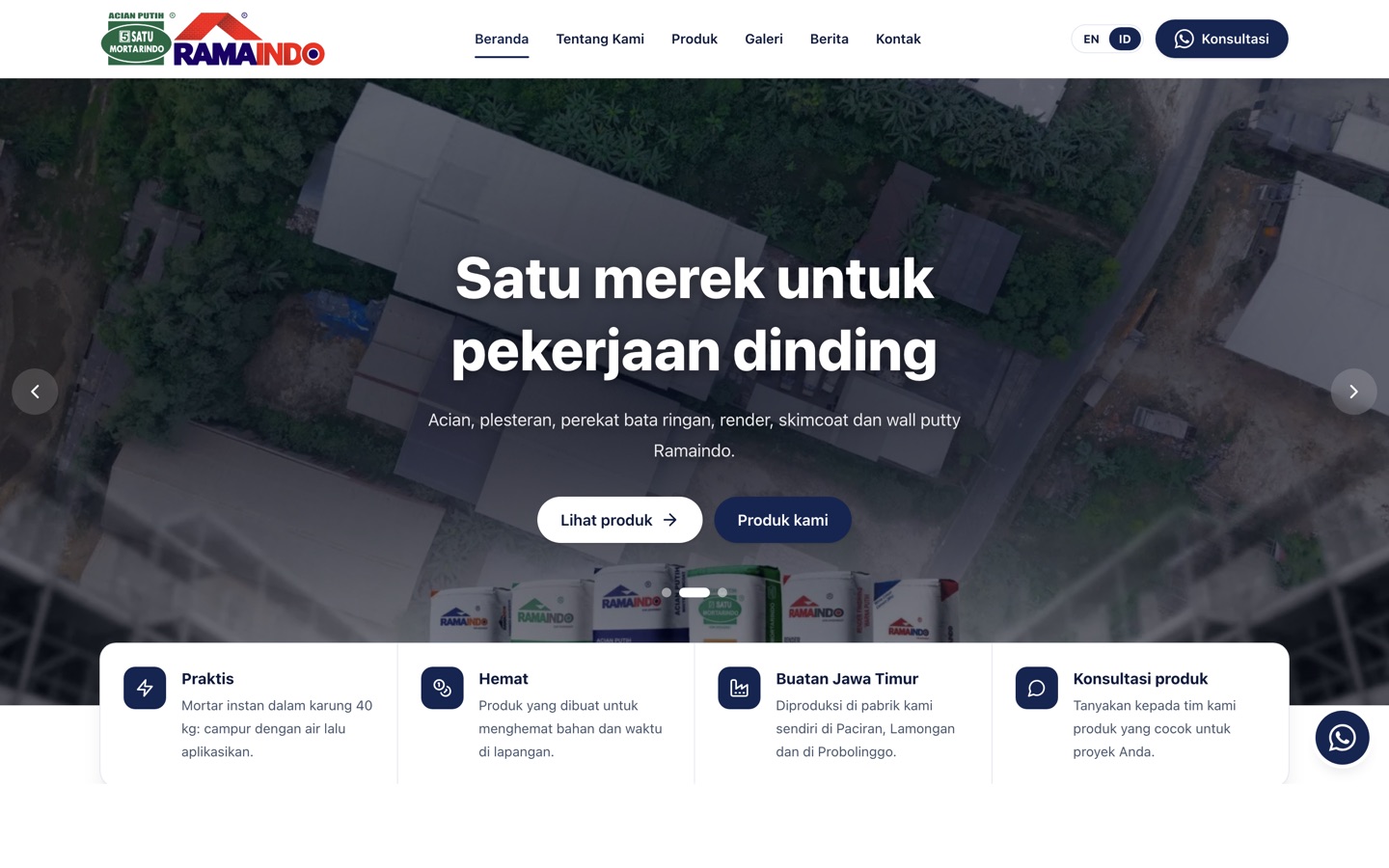Mortar Ramaindo — Company Website & Internal App